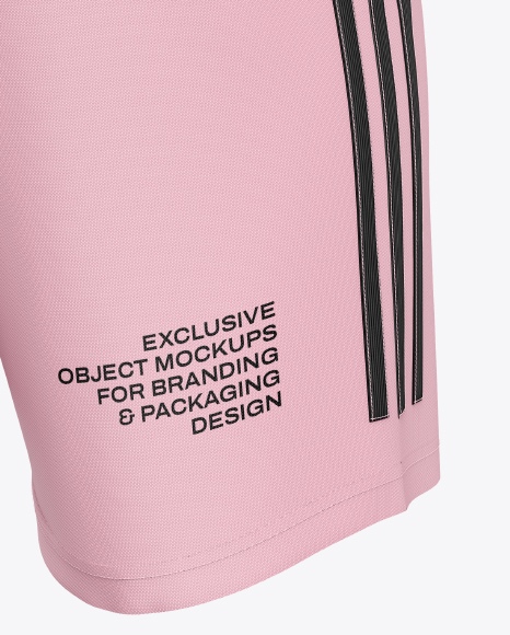 Soccer Shorts Mockup - Back Half Side View