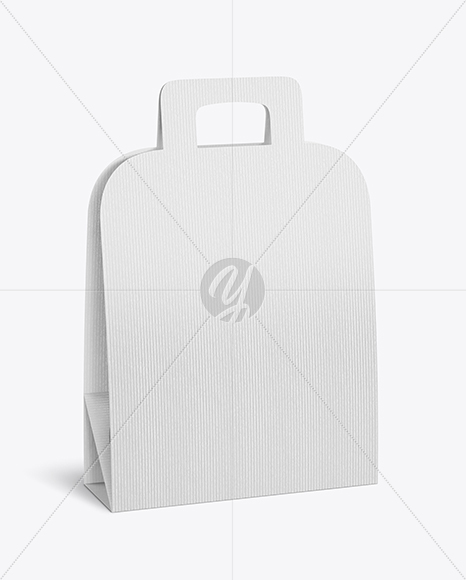 Textured Paper Bottle Carrier Mockup