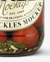 Jar with Pickles and Pickled Tomatoes Mockup