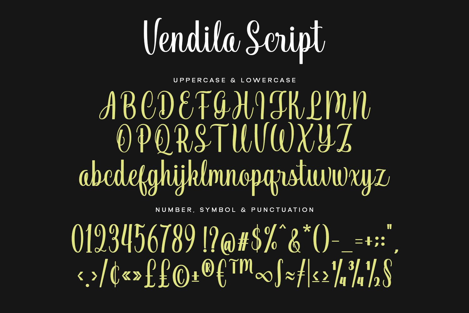 Vendila Script Font
