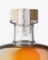 Whiskey Bottle with Wooden Cap Mockup