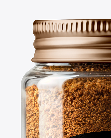 Plastic Jar with Ground Allspice Mockup