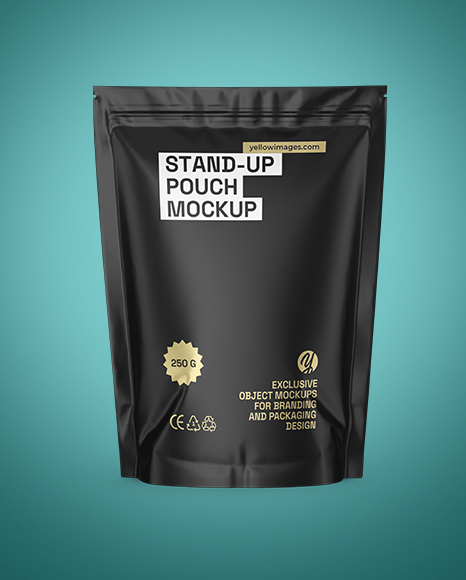 Matte Stand-up Pouch Mockup