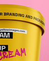 Matte Ice Cream Cup Mockup