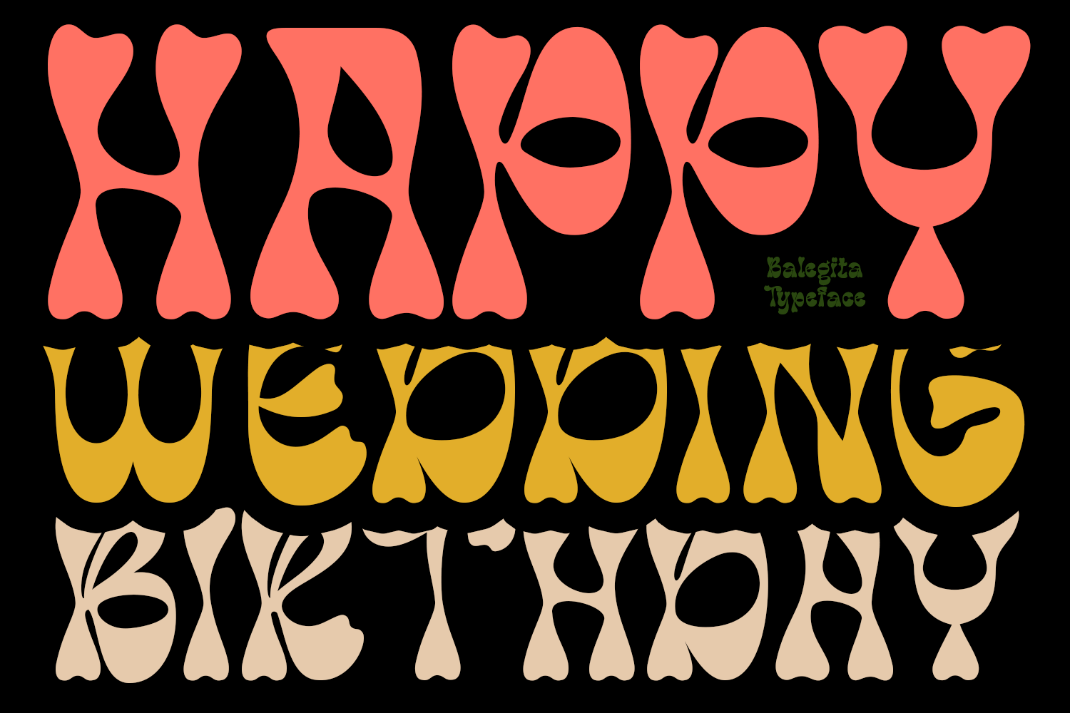 Balegita Groovy Typeface