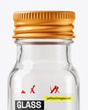 Glass Jar with Saffron Threads Mockup