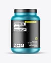 Matte Metallic Protein Jar Mockup