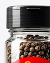 Spice Jar with Whole Black Pepper Mockup