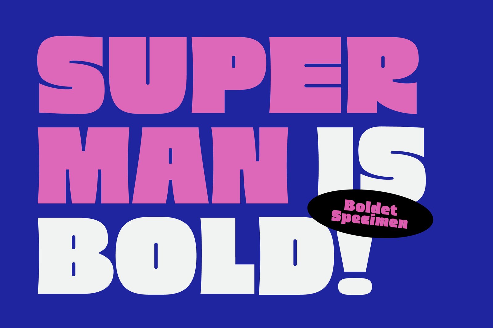 Boldet - Bold Font