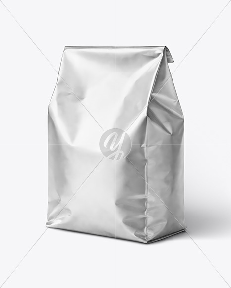 Metallic Food Bag Mockup
