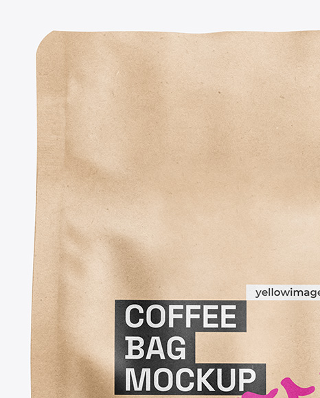 Kraft Paper Coffee Bag Mockup