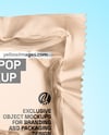 Matte Metallic Lollipop Sachet Mockup