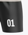 Kids V-Neck Sports Kit Mockup - Half Side View