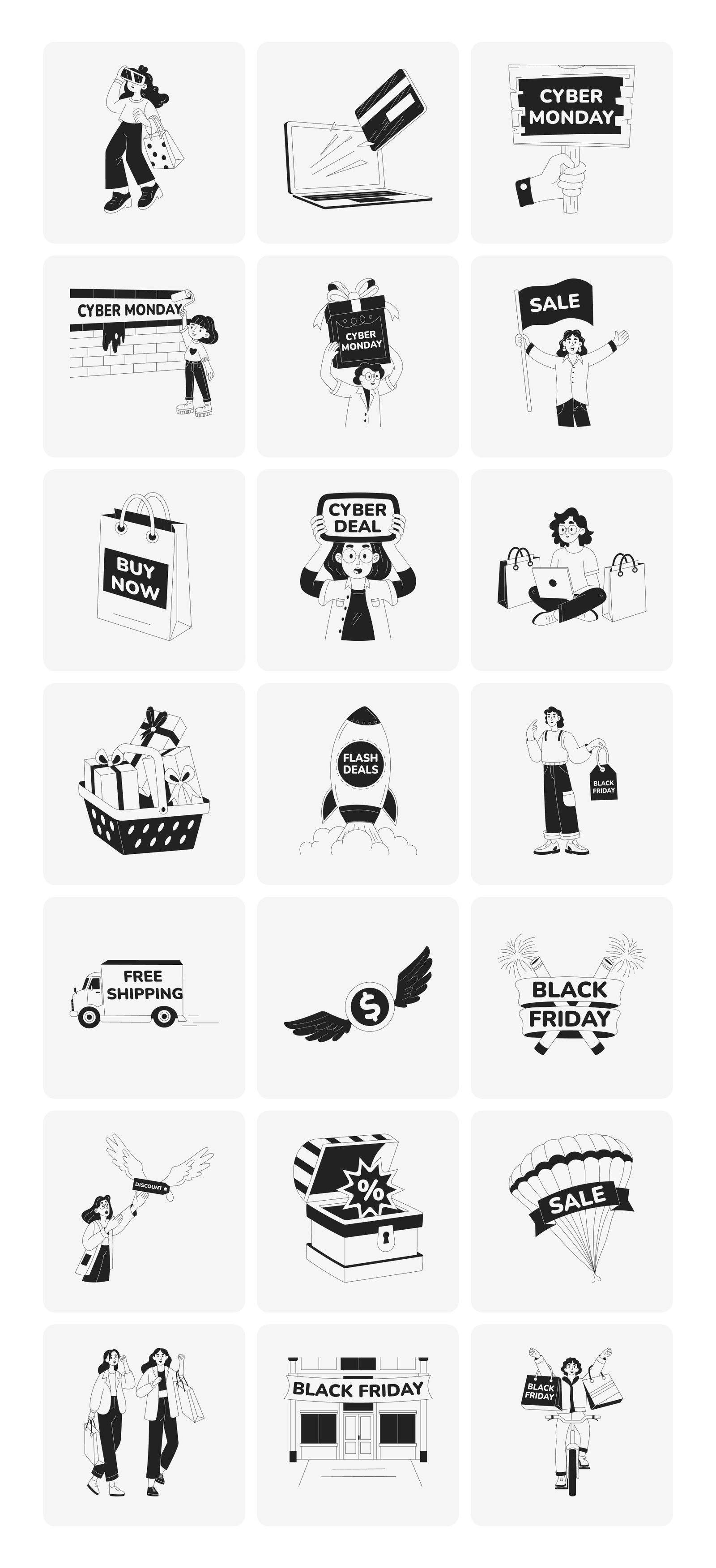 Shopping Illustration Art