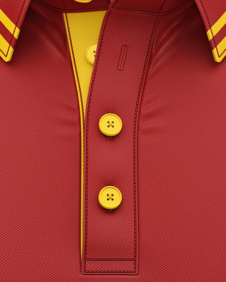 Men's Short Sleeve Polo Shirt Mockup