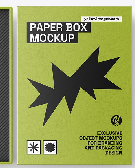 Pills Bottle in a Kraft Box Mockup