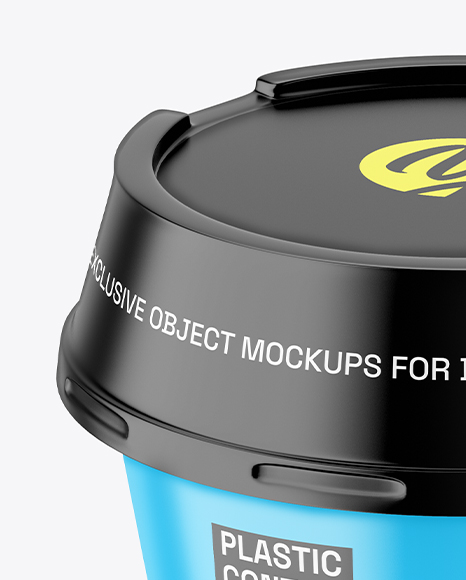 Matte Plastic Container Mockup