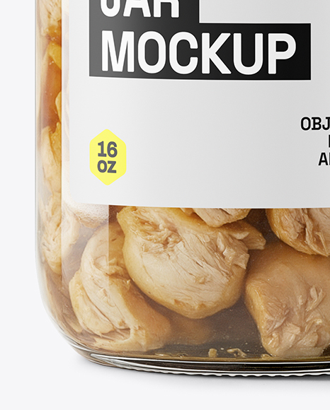 Canned Chicken Jar Mockup