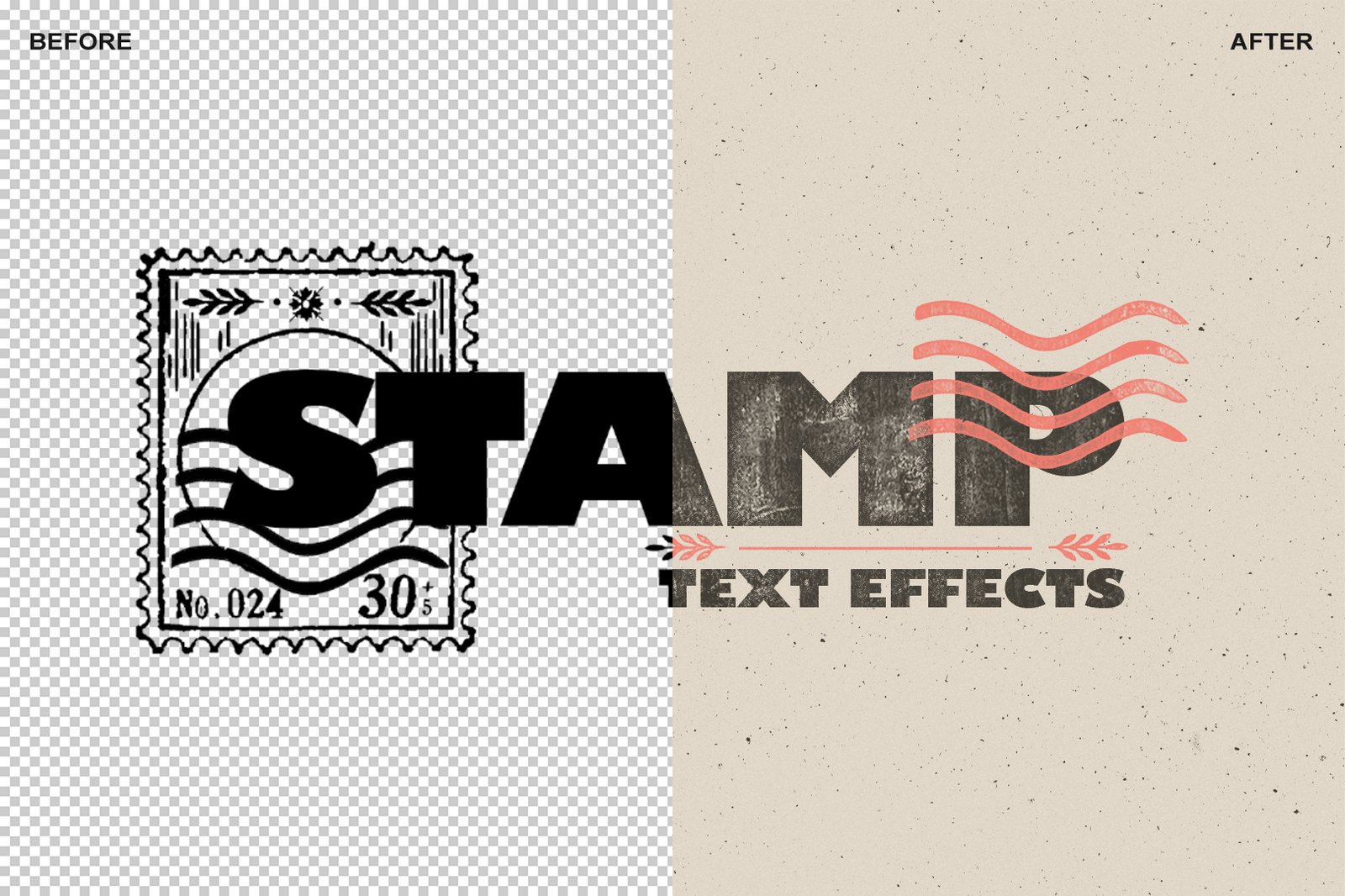 Inked Stamp Effect – 5 PSD Files