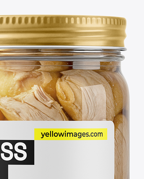 Canned Chicken Jar Mockup