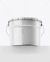 Glossy Tin Can w/ Metallic Handle Mockup