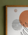 Framed Poster in a Living Room Mockup