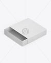 Half Open Kraft Slide Box Mockup – Half Side View