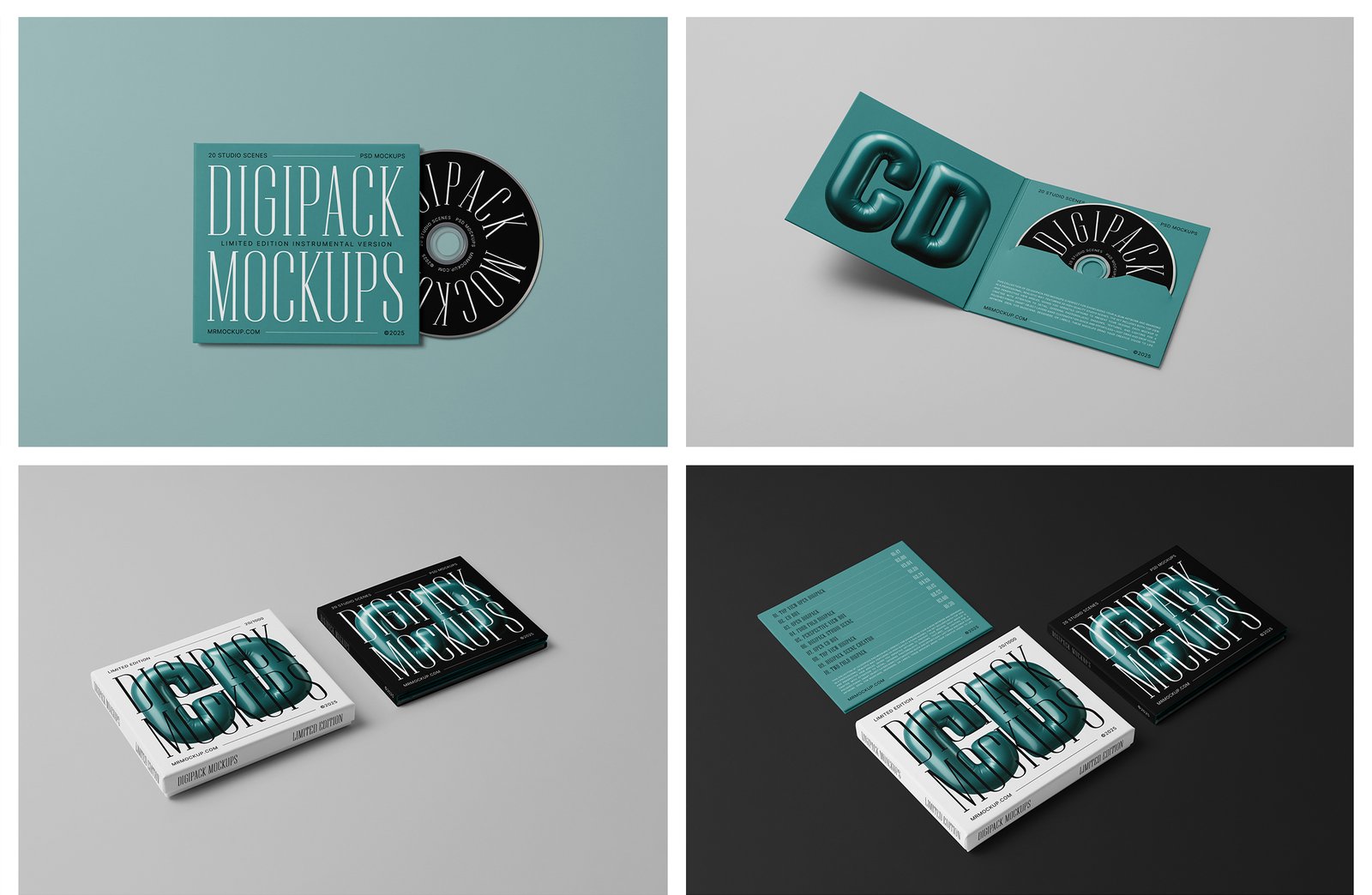 CD Digipack Mockups