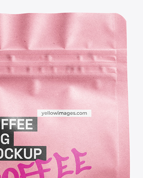 Kraft Paper Coffee Bag Mockup