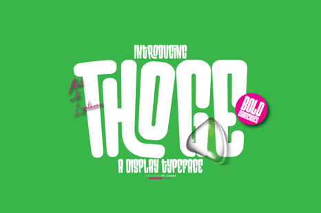 Thoge Font - Bold font