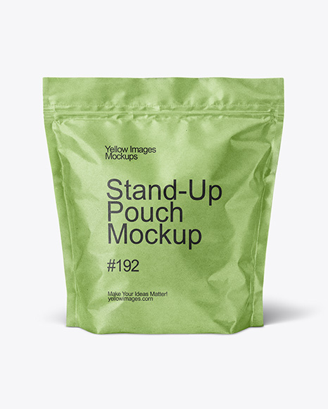 Kraft Stand-up Pouch Mockup