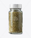 Glass Spice Jar with Oregano Mockup