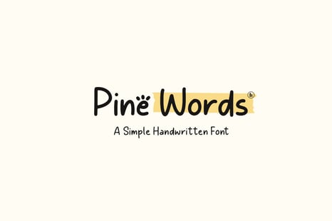 Pine Words Font - Canva fonts