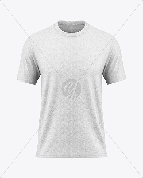 Heather T-Shirt Mockup - Front View