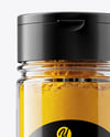 Glass Spice Jar with Turmeric Mockup