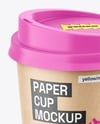 Kraft Paper Coffee Cup Mockup