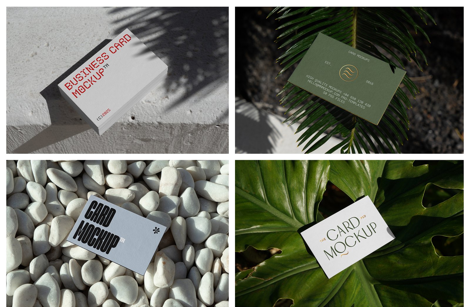 Outdoor Business Card Mockups