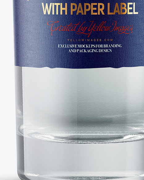 Tall Dry Gin Bottle Mockup
