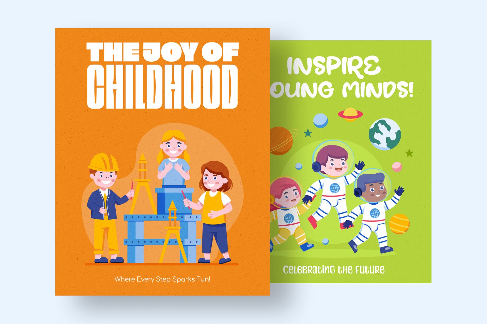 Childrens Day Illustration Set