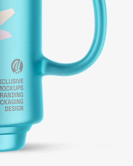 Matte Metallic Mug Mockup