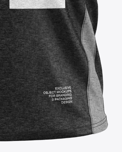 Heather T-Shirt Mockup - Front View
