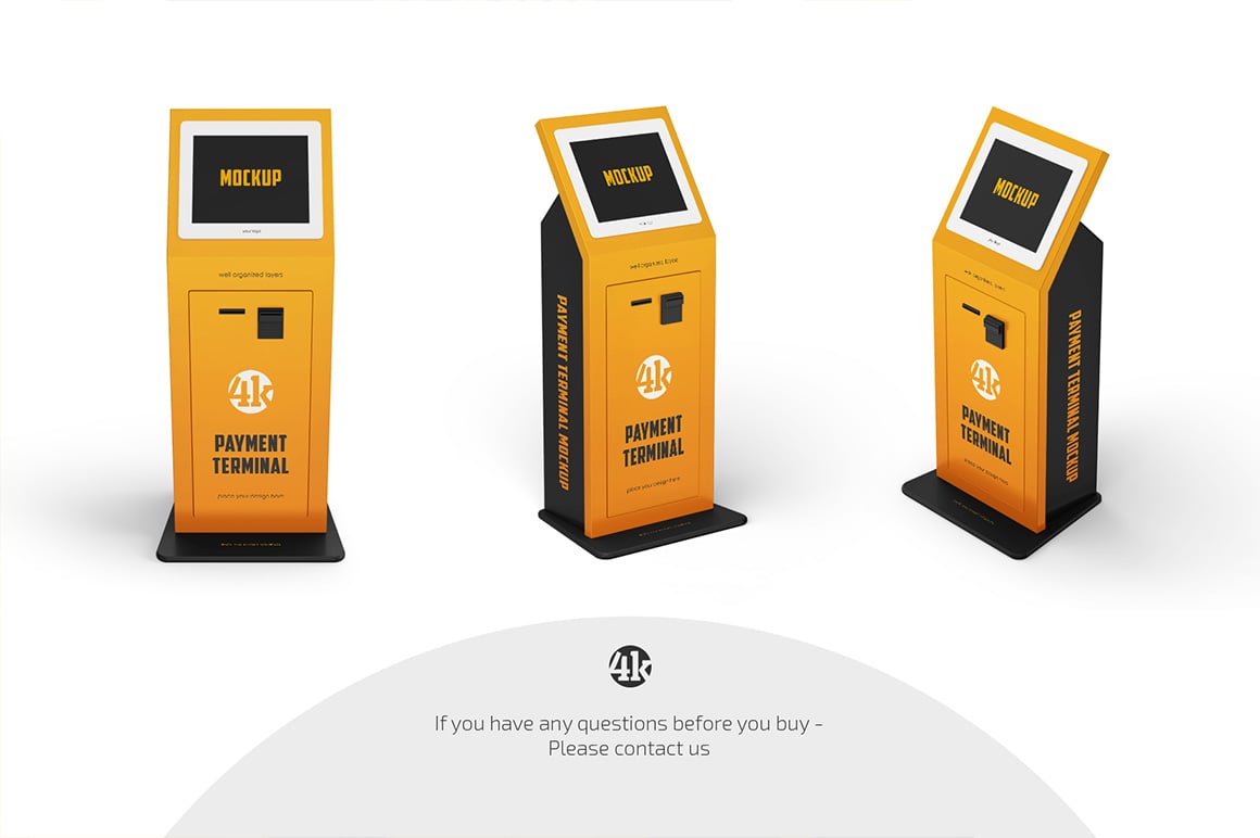 Payment Terminal Mockup Set