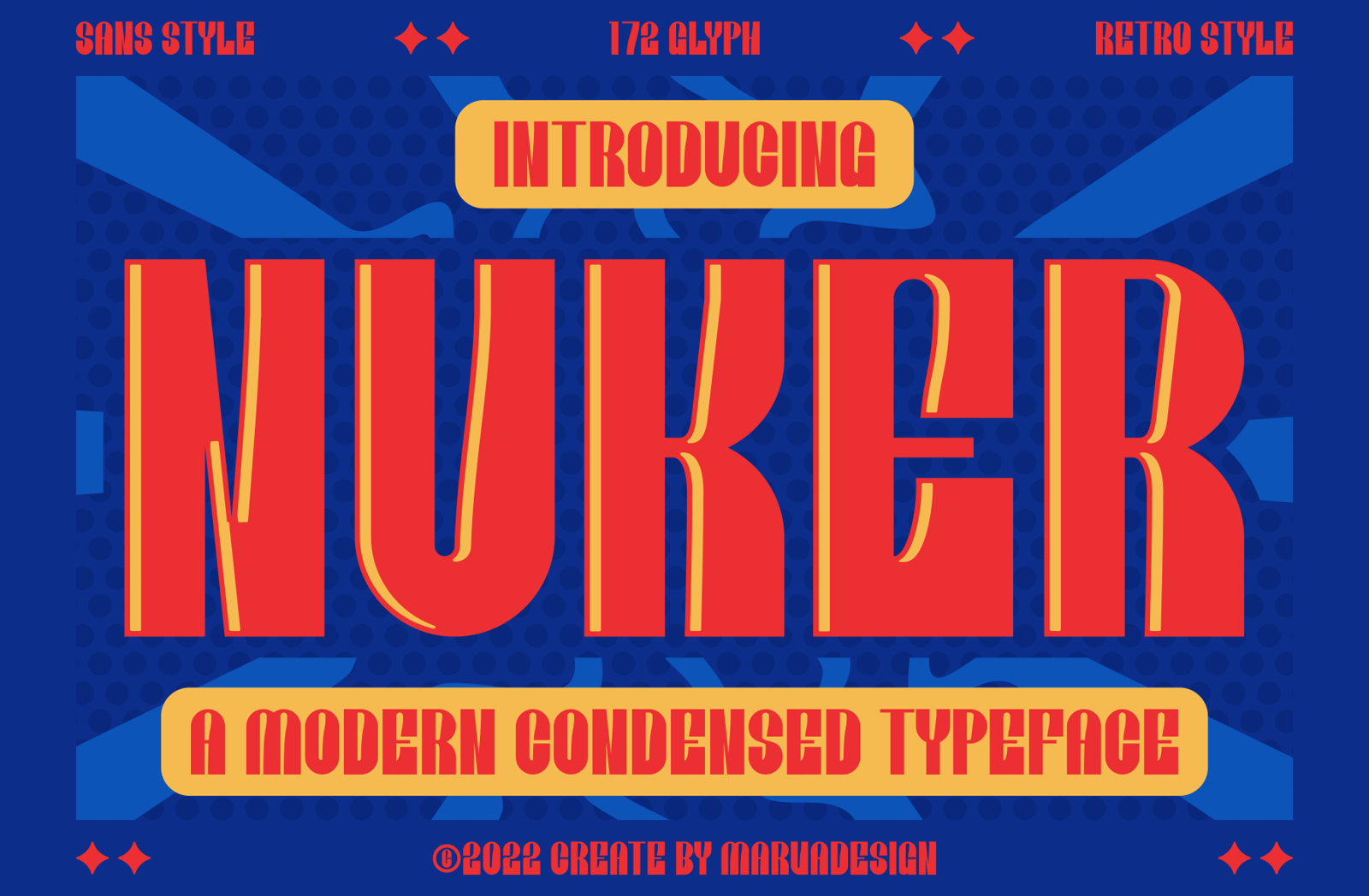 Nuker - A Modern Condensed Display Font