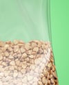 Transparent Package with Buckwheat Mockup