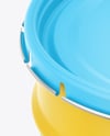 Matte Tin Can w/ Metallic Handle Mockup