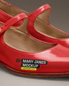 Pair of Mary Janes Mockup