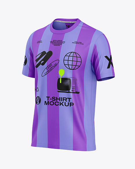 T-Shirt Mockup - Half Side View