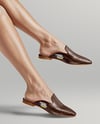 Pair of Mules on Woman's Legs Mockup