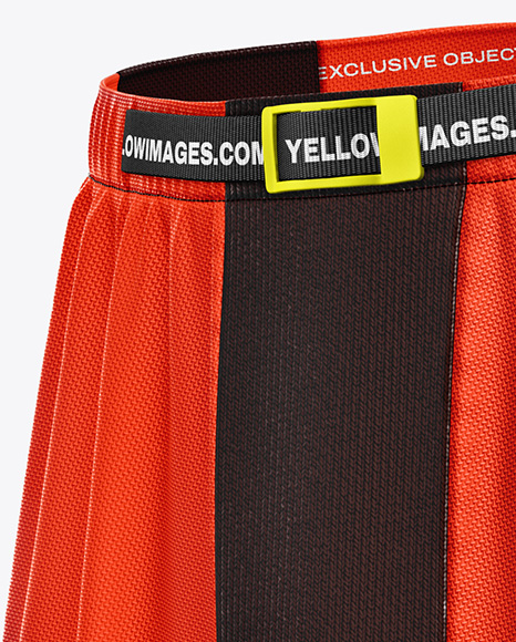 Shell Shorts Mockup - Half Side View