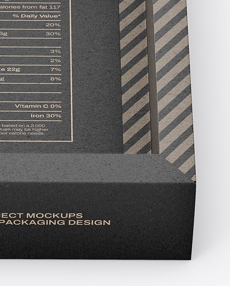 Kraft Paper Box in Sleeve Mockup